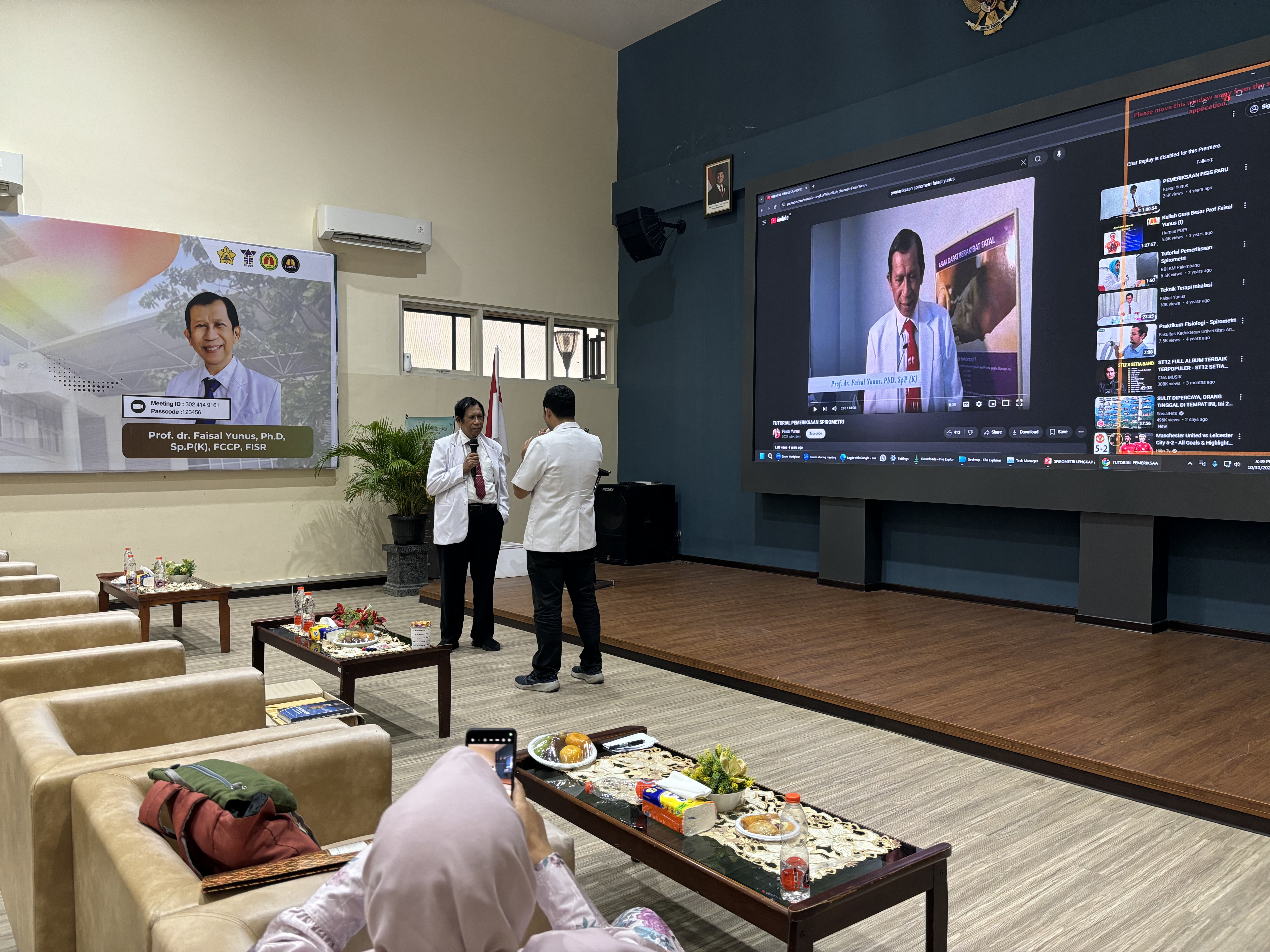 Kuliah Tamu bersama Prof. dr. Faisal Yunus Ph.D, Sp. P(K), FCCP, FISR