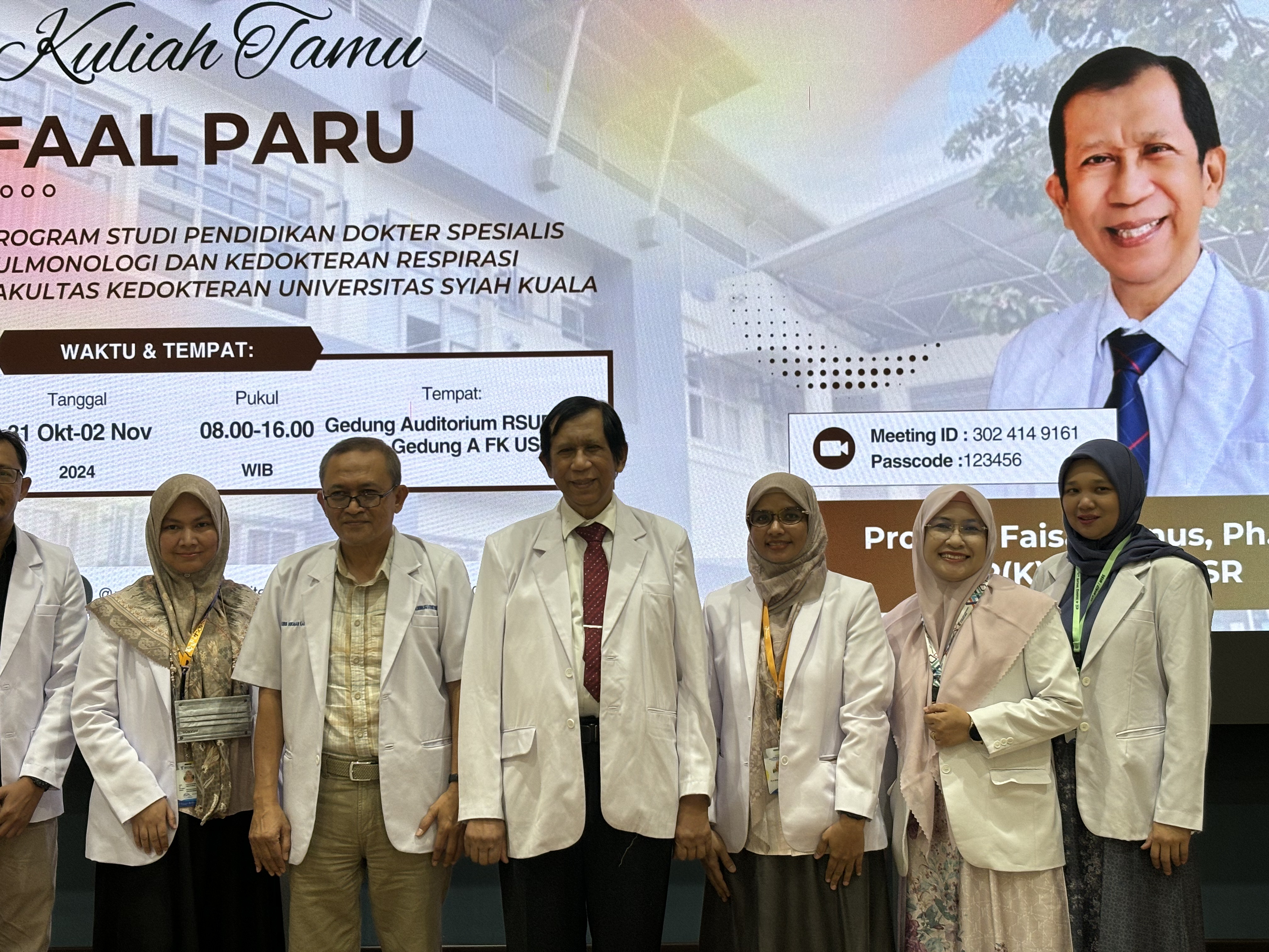 Kuliah Tamu bersama Prof. dr. Faisal Yunus Ph.D, Sp. P(K), FCCP, FISR